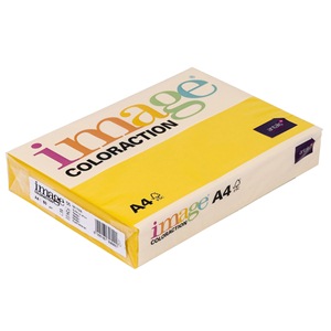Бумага цветная IMAGE Coloraction Sevilla, №56, А4, 80г/м2, 500л, желтый интенсив, 0617056