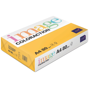 Бумага цветная IMAGE Coloraction Hawaii, №58, А4, 80г/м2, 500л, солнечно желтый, 0617058