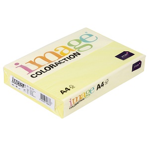 Бумага цветная IMAGE Coloraction Florida, №49, А4, 80г/м2, 500л, лимонно желтый, 0617049
