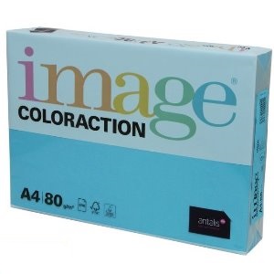 Бумага цветная IMAGE Coloraction Lisbon, №77, А4, 80г/м2, 500л, светло синий, 0617077