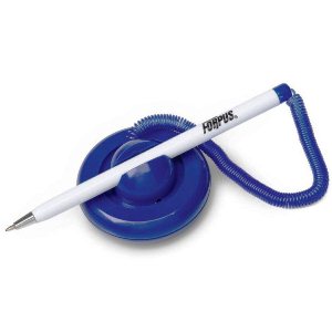 Ручка шариковая на подставке FORPUS Table-pen, 0,7мм, корпус белый, стержень СИНИЙ 742025