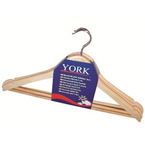 Вешалка д/одежды YORK 6751, дерево, 3шт